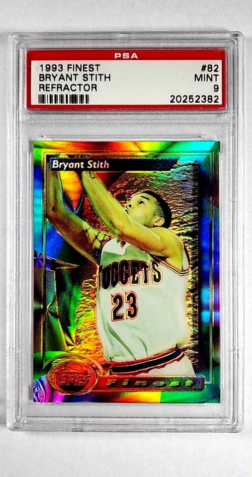 1993 1993-94 Topps Finest Refractor #82 Bryant Stith PSA 9 solo 3 grados superiores Foto 1 de 3