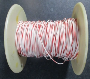 STORM 22AWG 19/32 STRANDING, 16878/4 SPEC, E TYPE/STYLE, WHITE REDSTRIPE, 1000' - Foto 1 di 4