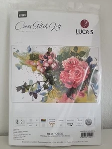 Luca-S, Red Roses, Kreuzstich Stickpackung, Zählmuster, neu - Bild 1 von 3