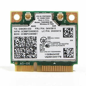 Adaptateur de Carte Réseau MINI Pci-E Bluetooth 4.0 Sans Fil à Bande WiFi - Zdjęcie 1 z 6