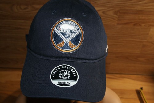 Cappello da baseball BUFFALO SABRES NHL REEBOK cappello camionista coperchio HOCKEY nuovo con etichette