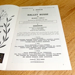 1941 Program - BALLET RUSSE DE MONTE CARLO CHICAGO AUDITORIUM THEATRE - Picture 1 of 9