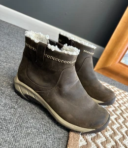 Botas de nieve impermeables Merrell para mujer talla 7 Encore 4 Bluff J003828 marrón con cremallera - Imagen 1 de 10
