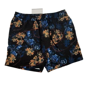 Ksubi Black Hyperflower Floral Drawstring Boardshort Badehose Size S - Bild 1 von 8