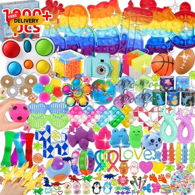 1000 Pcs Party Favors for Kids Fidget Toys Bulk Birthday Gift Toys Fidgets St... - Imagem 1 de 4
