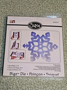 Ultra Rare 2009 Retired Sizzix Bigz Die SNOWFLAKE, 3-d - Picture 1 of 9