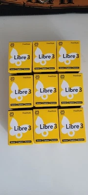 Freestyle Libre3 Blutzuckermessgerät Sensoren, 9 Stück - Bild 1 von 3