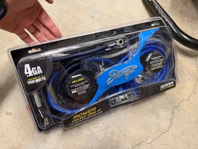 ¡NUEVO! Kit de cableado de instalación de amplificador/amplificador de potencia calibre 4 AWG Stinger SK6241 Foto 1 de 2
