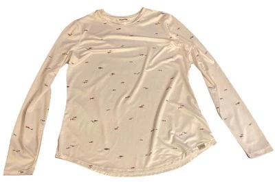 AFTCO American Fishing Tackle Co 男式 LS Outdoors Wh 红色蓝色衬衫 尺寸 S 二手状况完好 — 第 1/4 张图片