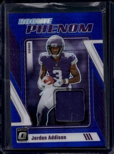 2023 Donruss Optic #RP-JA Jordan Addison Rookie Phenom Blue Hyper - Picture 1 of 2