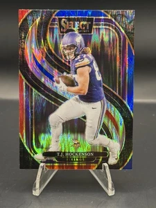 2024 Panini Select - Premier Level T.J. Hockenson #194 Red & Blue Shock Prizm - Picture 1 of 2