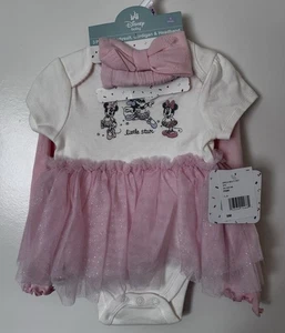Disney Minnie Mouse Baby Pink Girls Multi Set Size 9M - Picture 1 of 4