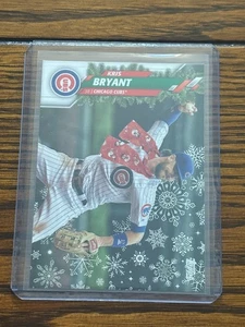 Kris Bryant 2020 Topps Holiday SSP Sp Photo Variation Scarf #HW63 Cubs - Picture 1 of 2