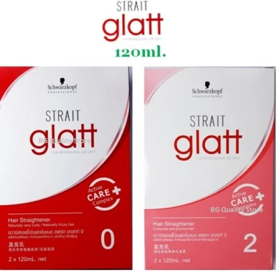 Glatt 120ml Hair Straightening Cream 0 & 2 Schwarzkopf Professional Straight - Image 1 of 4