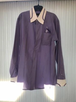 Рубашка мужская Daniel Ellissa с длинным рукавом размер 16,5 36-37 фиолетовый цвет доставка N 24h - Изображение 1 из 4