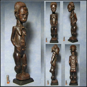 STATUE BAOULE Côte d'Ivoire AFRICANTIC art africain ancien premier africaine - Picture 1 of 6