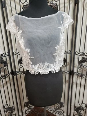 F73 MOONLIGHT 6067 SZ 16I IV CAP SCRUG SLEEVES JACKET FORMAL WEDDING DRESS NWT - Image 1 of 4