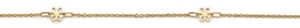 NEW 14K YELLOW GOLD LIGHT FLOWER ANKLET - Picture 1 of 2