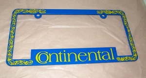 Vintage1960-70's RARE Continental Plastic License Plate Frame Lincoln Dealer - Picture 1 of 4