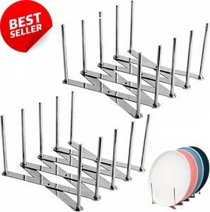 Pot Lid Rack, Multi-Layer, Folding, Countertop Organizer, Kitchen Storage - Picture 1 of 12