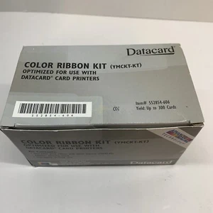 New Datacard Color Ribbon Kit YMCKT-KT 552854-606 Complete - Picture 1 of 5