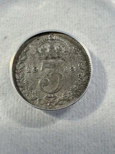 1918 Great Britain Silver 3 Pence Graded VF 30 by ANACS - Picture 1 of 4