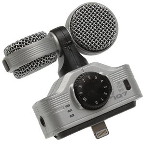 Zoom iQ7 drehbares Mittelseite iPhone iPad Stereo Mikrofon Lightning für iOS Mikrofon - Bild 1 von 6