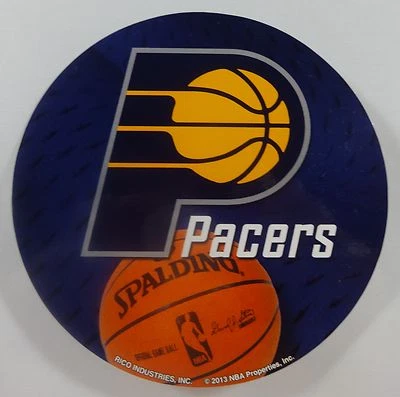 Indiana Pacers Round Vinyl Decal Basketball NBA Hoosiers - Image 1 of 4