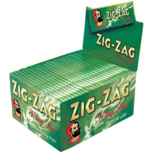 ZIG ZAG GREEN RIZLA King Size Cut Corners Rolling Paper. - Picture 1 of 1