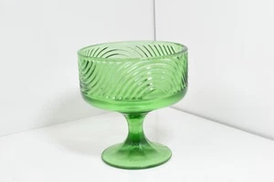 E.O. Brody Green Glass Compote Candy Dish Bowl #138 Cleveland, Ohio - Picture 1 of 6