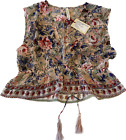 Raga Victoria Sleeveless Blouse Crop Top Womens Size S Multicolor