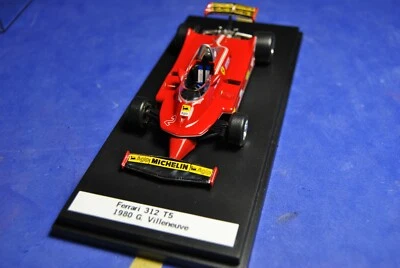 MODELLINO-FERRARI 312 T5 GILLES VILLENEUVE 1980 1/43 DA COLLEZIONE TECA RIGIDA - Immagine 1 di 4