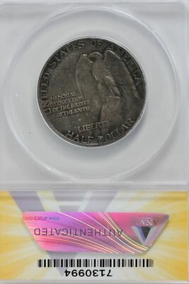 1925  .50  ANACS   MS 63  STONE MOUNTAIN   Classic Silver Commemorative  - Image 1 of 2