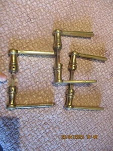 1 jeux d'Ancienne s Poignée s de Porte en Laiton ouvragé - Picture 1 of 6
