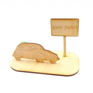 Geschenk zum Führerschein Auto, Käfer Holz, Geldgeschenk, Gute Fahrt K34 - Bild 1 von 5