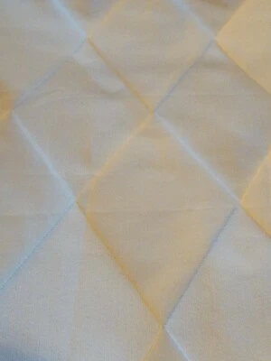VANILLA WHITE SATIN HARLEQUIN REMNANT UPHOLSTERY FABRIC   - Image 1 of 3