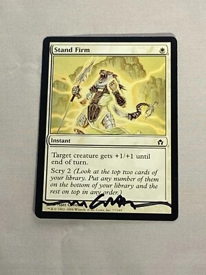 MTG Stand Firm Artist Proof and Signature Signed Cavotta - Image 1 of 2