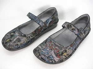 ALEGRIA  BEL-442 BELLE TOTEM MULTI-COLOR PATTERN MARY JANE SHOES WOMEN'S 40 - Picture 1 of 11