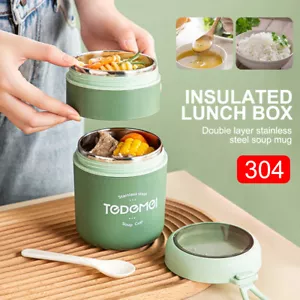Frasco térmico para alimentos de 530/710 ml doble pared aislado al vacío ¡EE. UU.! - Imagen 1 de 16