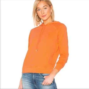 NWT Frame Shrunken Hoodie in Orange Faded Persimmon S LWAC0161 - Picture 1 of 7