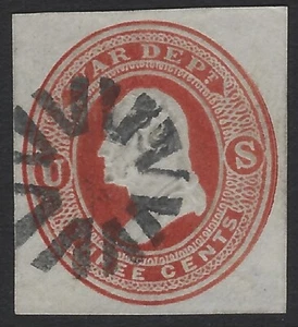 U.S. Scott # UO20 - Dark Red - Fancy Cancel - Sound, XF                 (P-3608) - Picture 1 of 2