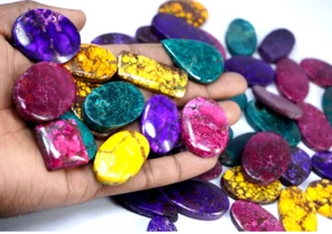 Turquoise 1700 Ct Natural Arizona Mix Color Mix Shape Untreated Gemstone Lot A+ - Picture 1 of 6