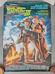 BACK TO THE FUTURE PART III ROLLED MOVIE POSTER 1990 COLLECTIBLE ORIGINAL - Picture 1 of 1