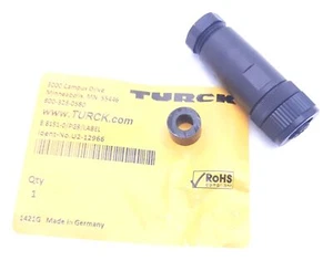 Prise circulaire M12 Turck B 8151-0/PG9/LABEL, A codée 5 positions 60V 4A - Photo 1/5