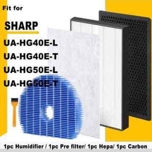 HEPA filter UZ-HD4HF Carbon filter UZ-HD4DF for Air Purifier Sharp UA-HG40E-L - Picture 1 of 8