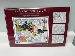 NEW Color Me Your Way 5 Coloring Book First Edition Spiral SEALED Gift Age 8 Up - Picture 1 of 8