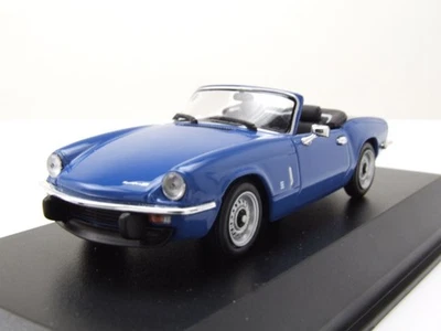 Triumph Spitfire MK4 1972 Blu Scuro Modellino 1:43 Maxichamps - Immagine 1 di 4