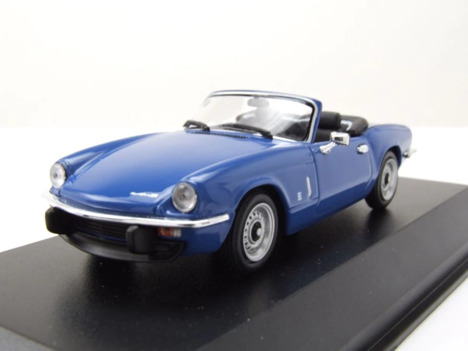Triumph Spitfire MK4 1972 Blu Scuro Modellino 1:43 Maxichamps - Immagine 1 di 4