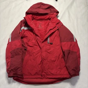 L.L. Bean Coat Men’s M Red Ski Parka Winter Outerwear Pockets Full Zip Hooded - Picture 1 of 14