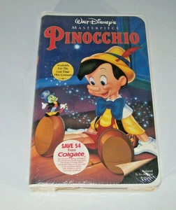 Disney’s Pinocchio VHS Video Tape Masterpiece Rare VTG BRAND NEW FACTORY SEALED! - Picture 1 of 3